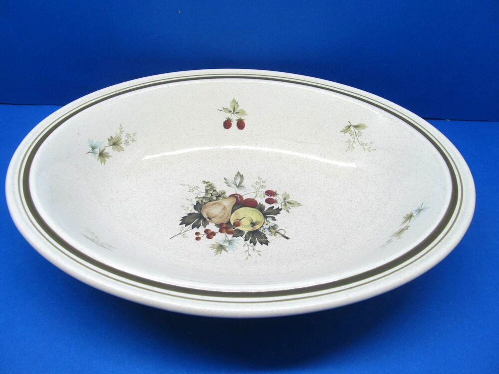 Royal Doulton Cornwall Oval 10 5/8" Serving Bowl Double Band LS1015